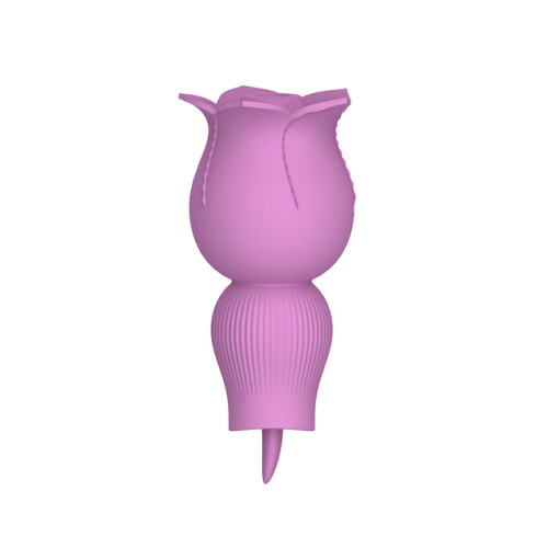 Rose Tongue Licking Vibrator 7 Speeds G-Spot Nipple Sucking Sex Toys for Women