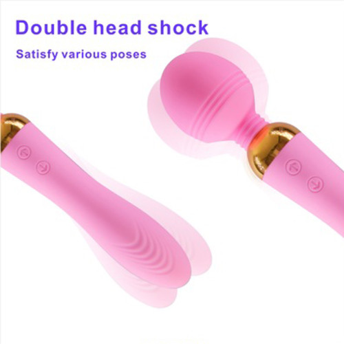 Magnetic Double Clitoris Vibrator Adult Sex Toys Female Couples Masturbation Wand Massager