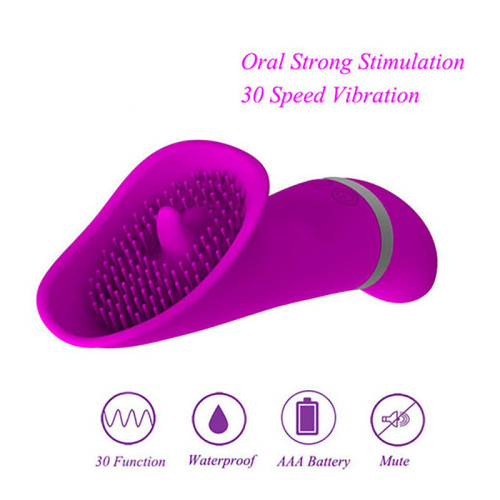 30 Speed G-Spot Clitoris Vibrator Stimulation Suck Vibrator Oral Nipple Sucker Sex Massager Tongue Licking Female Dildo