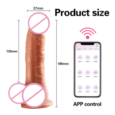 Adult Sex Toy Wireless Phone APP Remote Control Huge Dildo Vibration Heating Simulation Penis