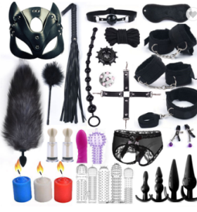 SM Sex Toys Set Combination Adult Sex Auxiliary Training Bondage Underwear Adult Sex Toy
