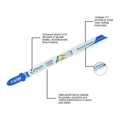 moretop wood curve cutting jig saw blades T101BF