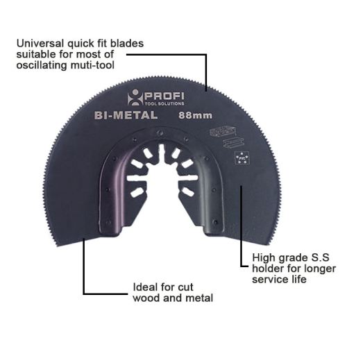 moretop oscillating multi-tool BIM segment saw blade 18104002 88mm