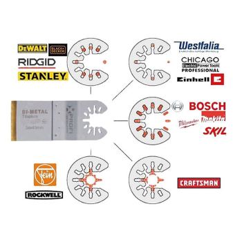 moretop oscillating multi-tool BIM titanium plunge cut blade 18201002 34mm