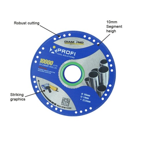 Moretop vacuum brazed metal cutting blade 115mm 10123002