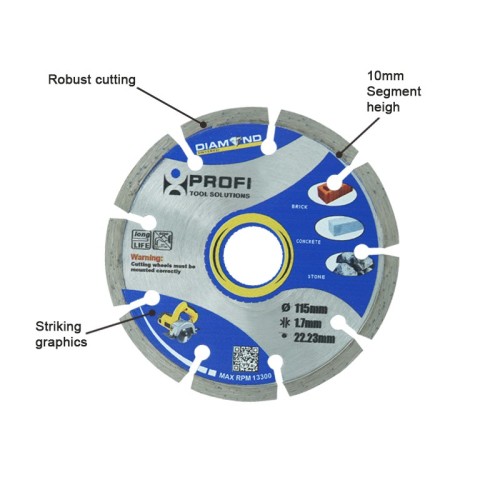 Moretop standard segmented blade 115mm 10101001