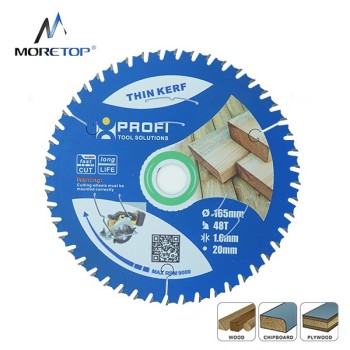 Moretop thin kerf wood cutting blade 165mm 11104004