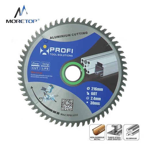 moretop professional aluminium cutting blade 216mm 11102004