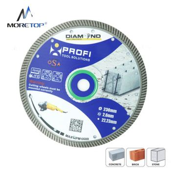 Moretop Diamond blade with Turbo cutting rim for reinforced concrete 230mm 10120002