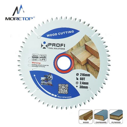 Moretop industrial wood cutting blade 216mm 11203004