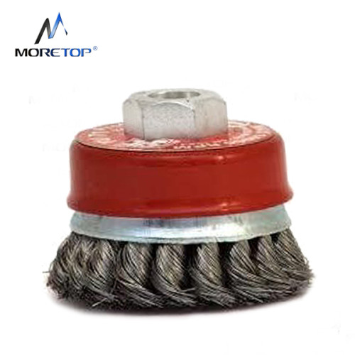 Moretop Twist Knotted Wire Cup Brush 75mm 15101002