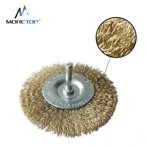 Moretop Crimped Wire Wheel Brush, With 6mm Shank 75mm 15006004