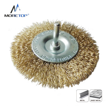 Moretop Crimped Wire Wheel Brush, With 6mm Shank 75mm 15006004