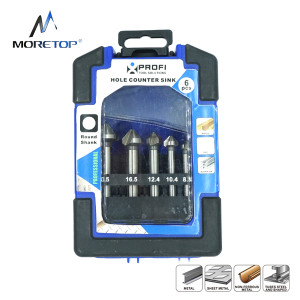 Moretop 6pcs HSS Hole Countersink Set 20601007