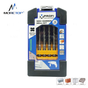 Moretop 12pcs SDS-plus Hammer Drill Bit Set 20602001