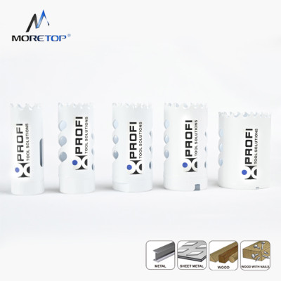 MORETOP Bi-Metal Hole Saw Kit For Hard Metal, Wood