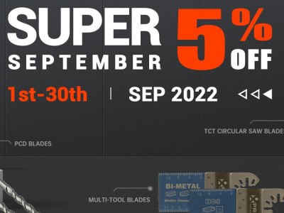 Get 5%off in this September on these specific products
