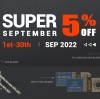 Get 5%off in this September on these specific products