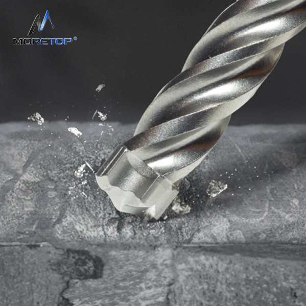 Reaching impecable perfomance of hammer drill bits is possible with solid carbide tip design