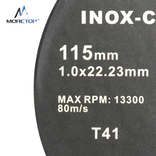 Moretop INOX CUTTING ABRASIVE DISC