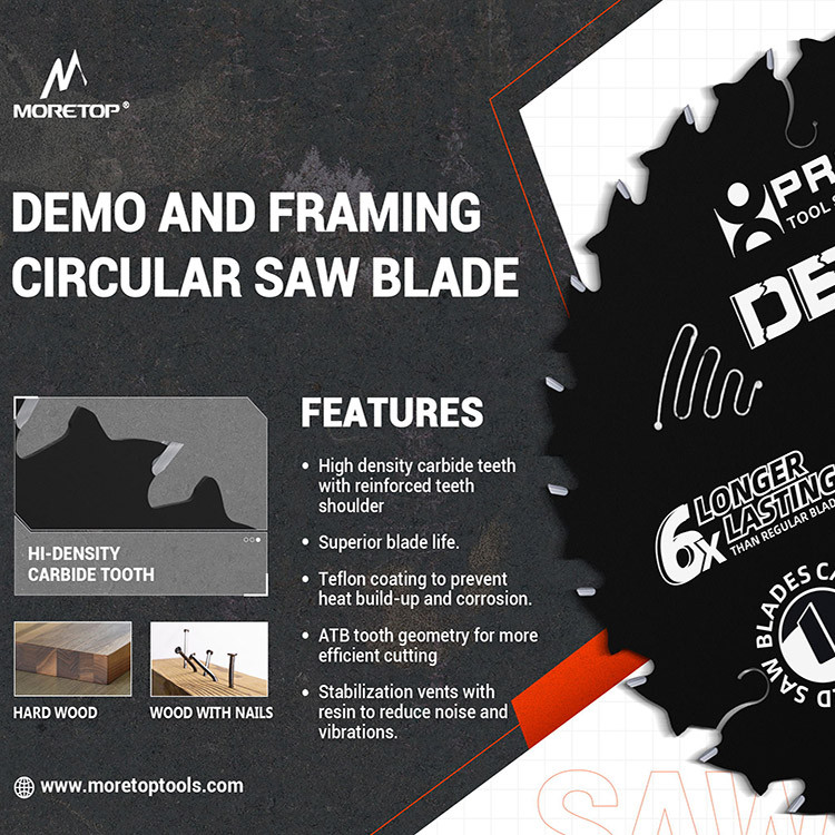 New DEMO circular saw blads