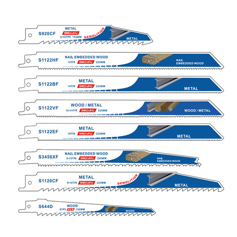 Reciprocating saw blades