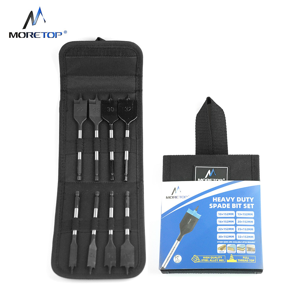 precision tip wood spade bit set