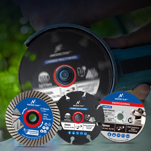 Moretop Carbide Grit Multi Tool Wheel, Diamond Cutting Blade, Thin Abrasive Cutting Disc for compact angle grinders like the BOSCH GWS12V-30N