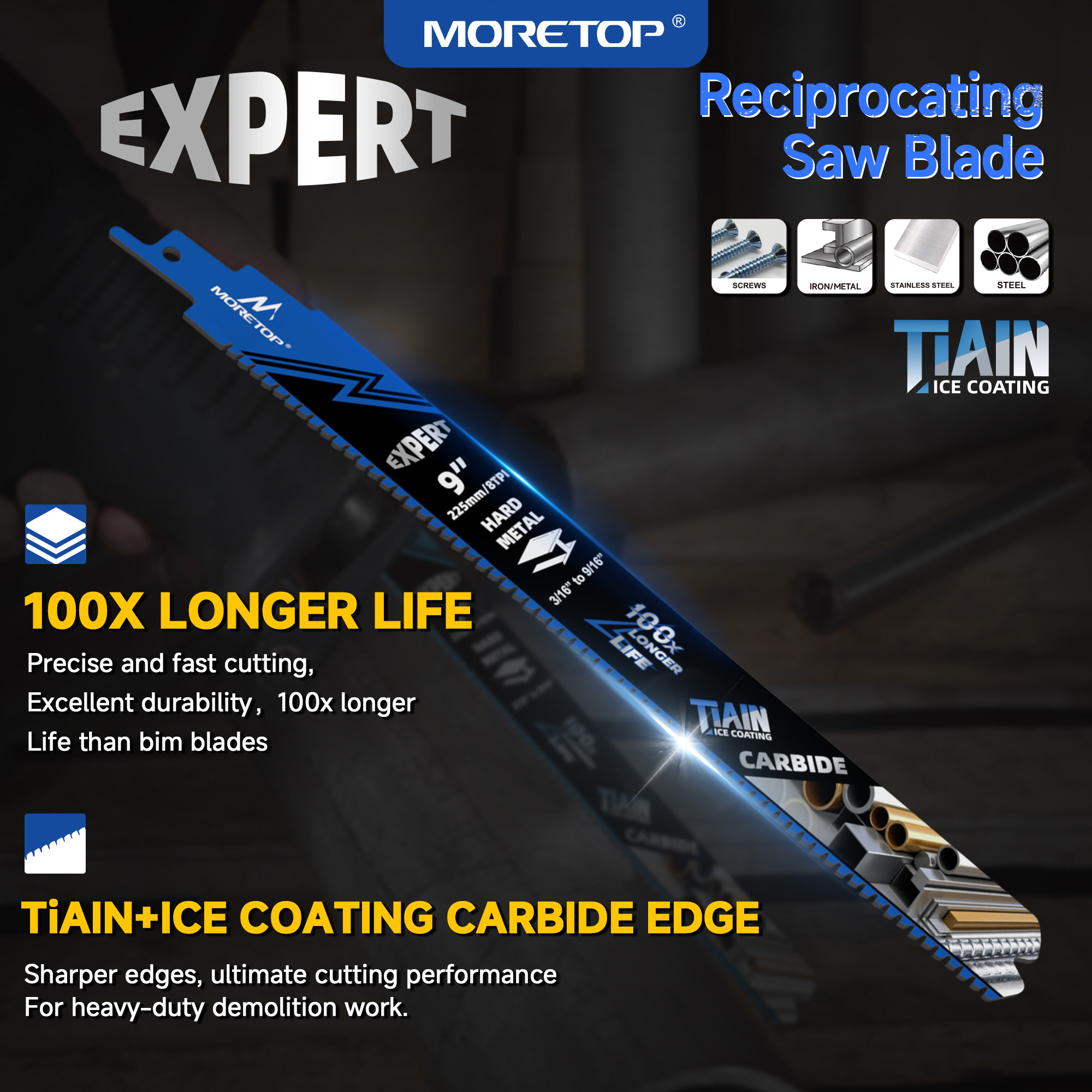 NEW PRODUCT LAUNCH | MORETOP EXPERT RECIPROCATING SAW BLADE