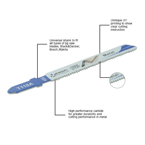 moretop jig saw blade T118A | Metal CUTTING JIGSAW BLADES | Moretop