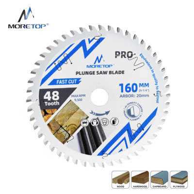 Moretop plunge saw blade 165mm wood cutting