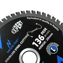 Moretop Metal-Cutting TCT Circular Saw Blade | Quieter, 30% Faster Clean Steel Cuts