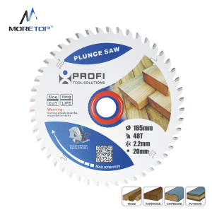 Moretop plunge saw blade 165mm wood cutting