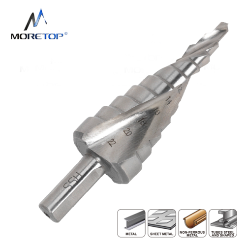 Moretop HSS Spiral Step Drill Bit 4-22mm 13031003