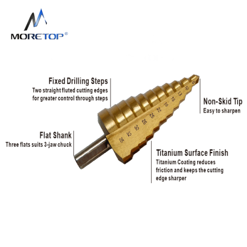 Moretop HSS Step Drill Bit 6-30mm 13030010