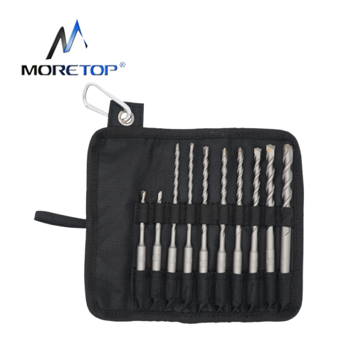 moretop 10pcs Hammer Drill Bit Set 20401001