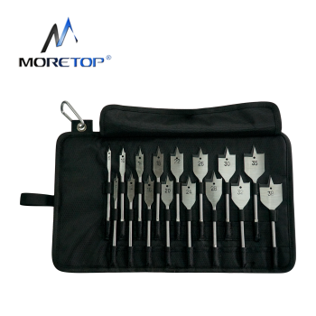 moretop 20401006 16pcs Wood Flat  Drill Bit Set