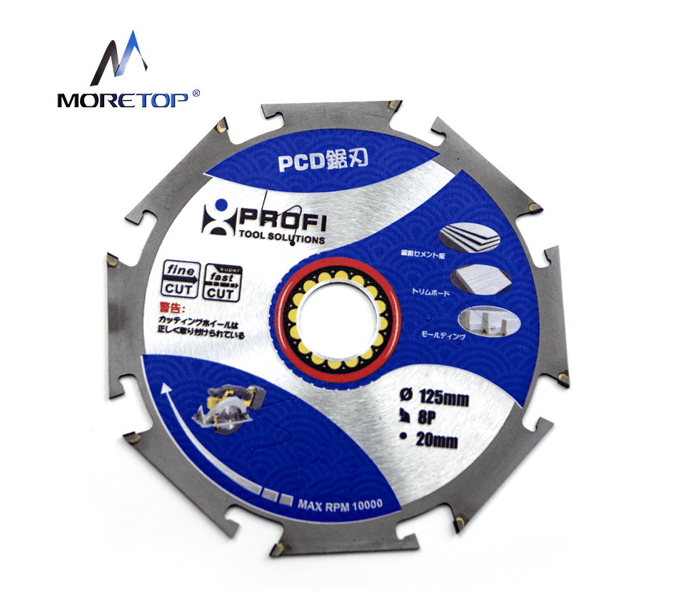 Japanese type PCD circular saw blade for Fibre Cement Boards