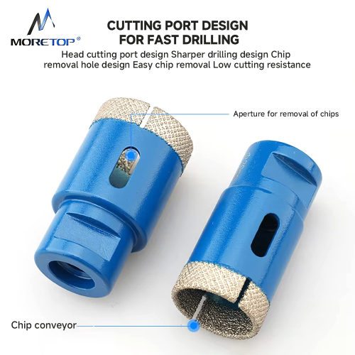 Moretop Thread Vacuum Brazed Diamond Drill Bit hole saw