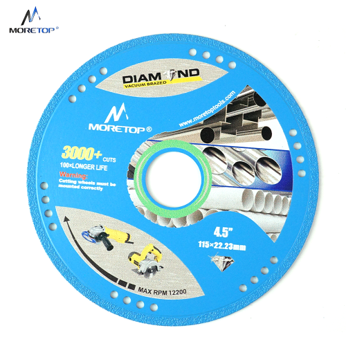 Moretop vacuum brazed metal cutting blade 115mm