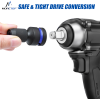 Drive Sockets Effortlessly with the full power of your impact driver!