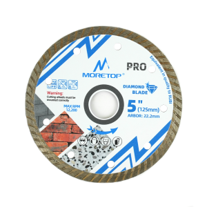 Moretop standard turbo cutting rim diamond blade 125mm