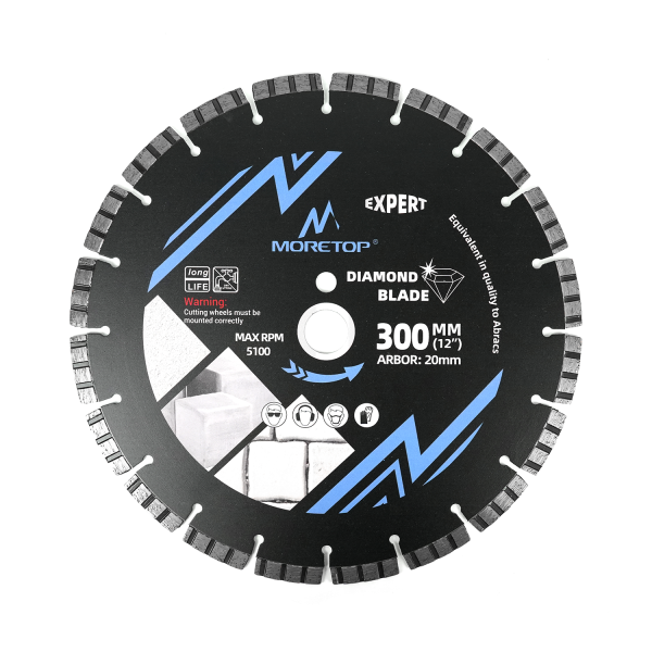 Moretop expert diamond cutting blade for concrete, porcelain 300mm