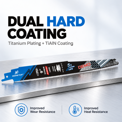Moretop Reciprocating saw blades with advanced design for metal cutting