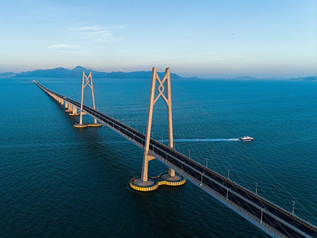 Hongkong Zhuhai Macao Bridge-Yuantai Derun Steel Pipe Group Project show