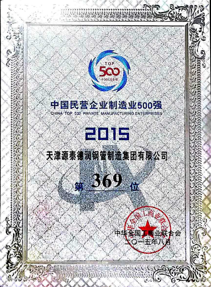 Top 500 private enterprises in China