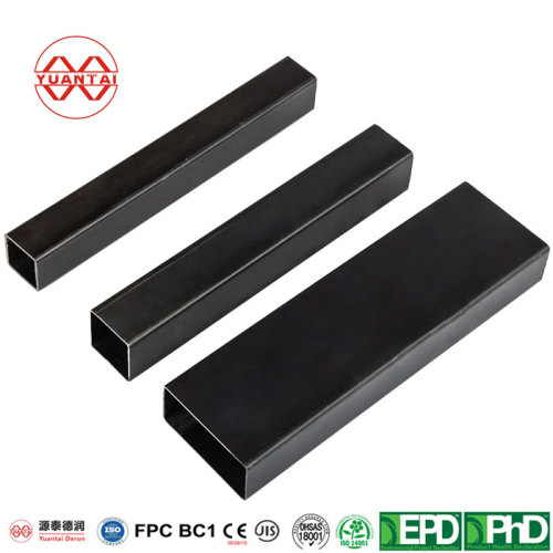 Yuantai EN10210 Black Square Hot Rolled/Finished Hollow Section