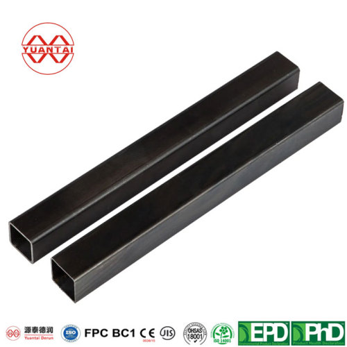 yuantai Hot rolled EN10210 black square hollow section