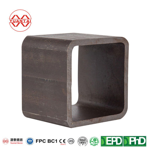 Black square rectangular hollow section for building structure