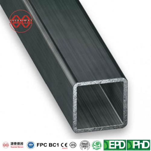 Black square rectangular hollow section for building structure